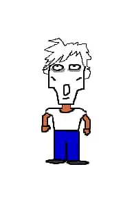 「見た目があまりにも惨たらしいと感じた人」のイメージをしたイラスト