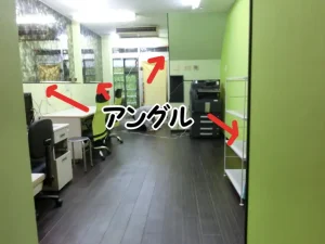 各所にアングルを取り付けた様子